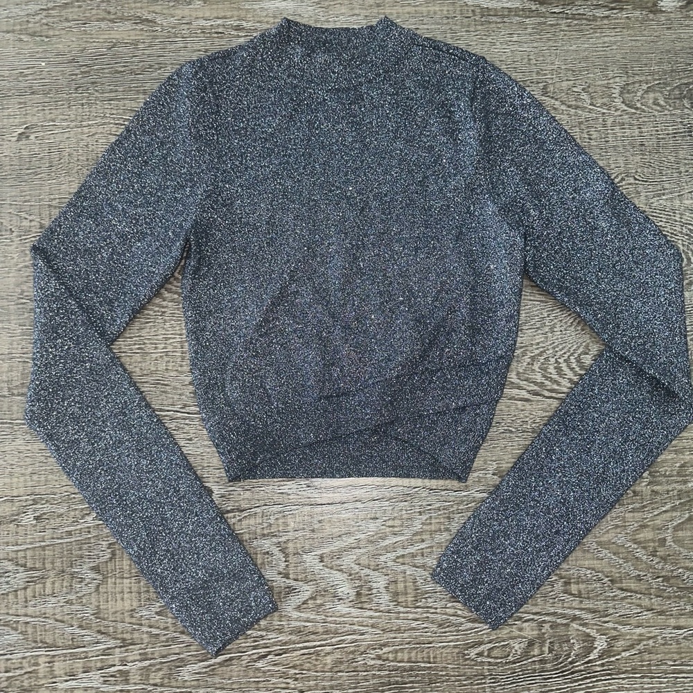 Express Metallic Knit Sweater Women’s Small